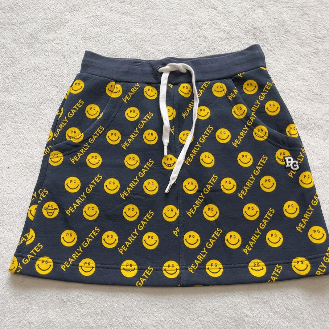 極美品　近年　パーリーゲイツ　セットアップ　にこ　スマイル　パーカー　スカート