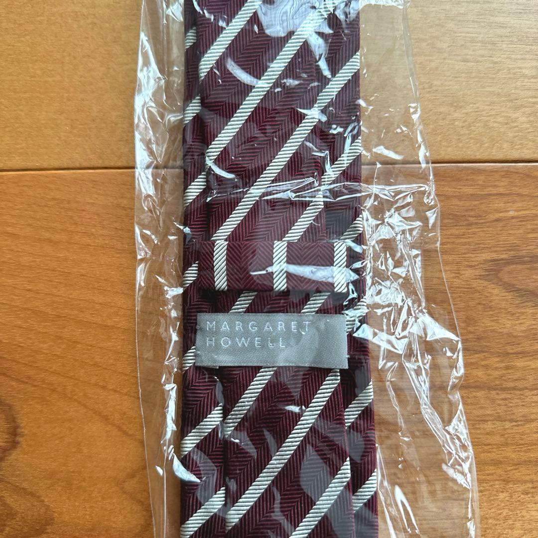 【新品】MARGARET HOWELL ストライプ　ネクタイ