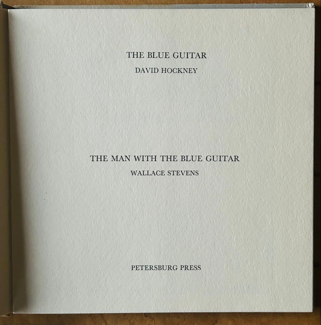 洋書 The Blue Guitar by David Hockney