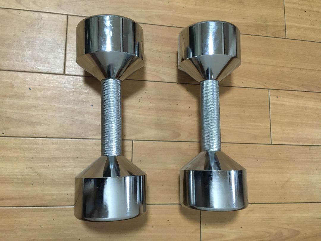 IROTEC クロム ダンベル 8KG x 2個セット