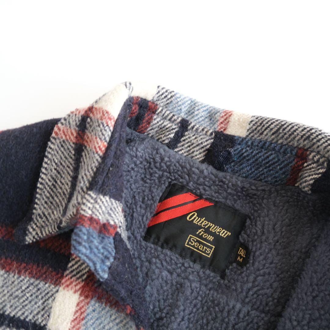70s ヴィンテージ SEARS CPOジャケット ボアライナー チェック柄