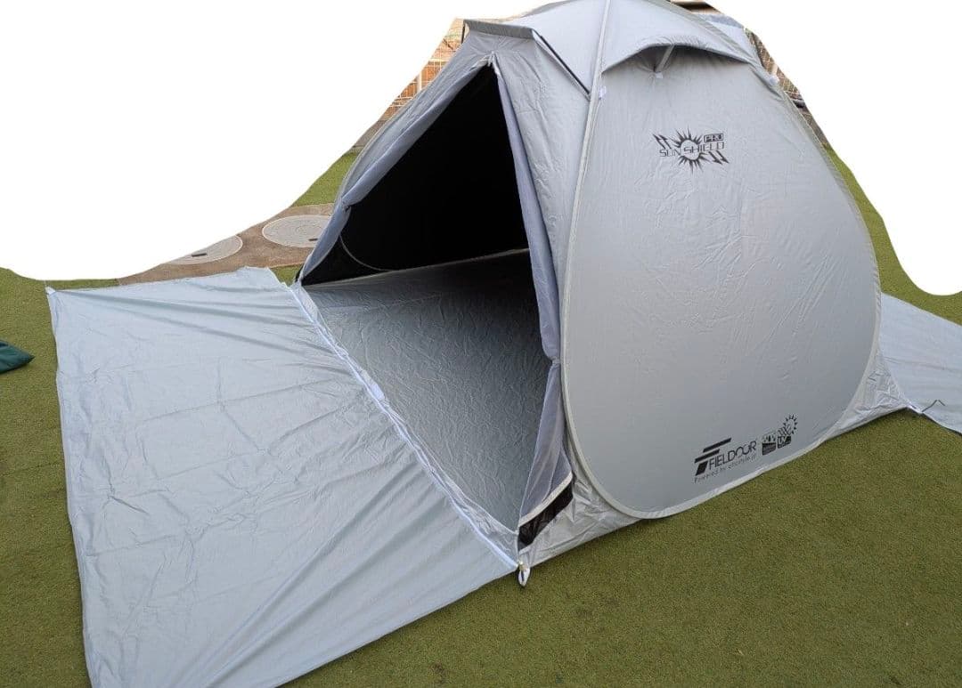 フィールドア FIELDOOR ワンタッチ ポップアップテント サンシェード
