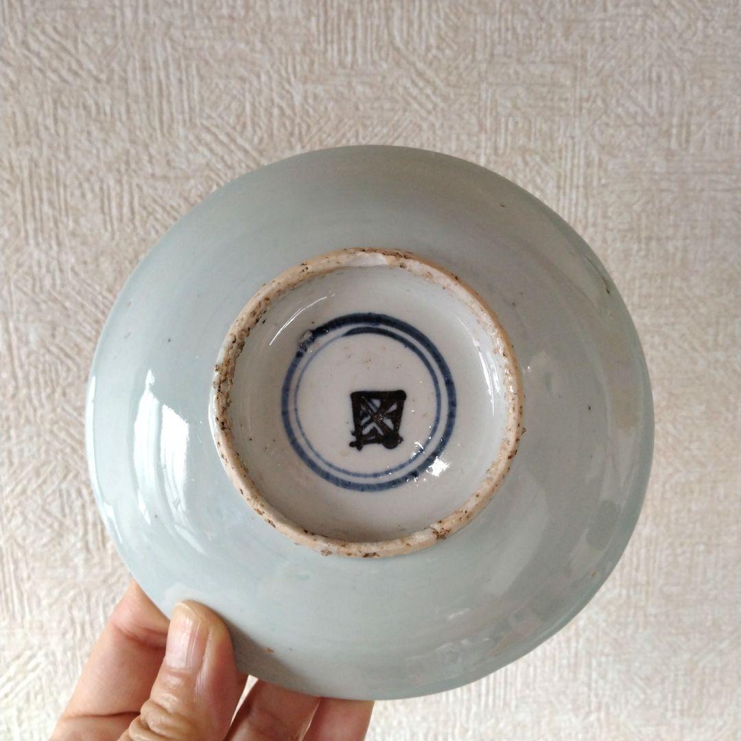 【秋の感謝セール！本日までです！】中国古玩青花染付菊花皿