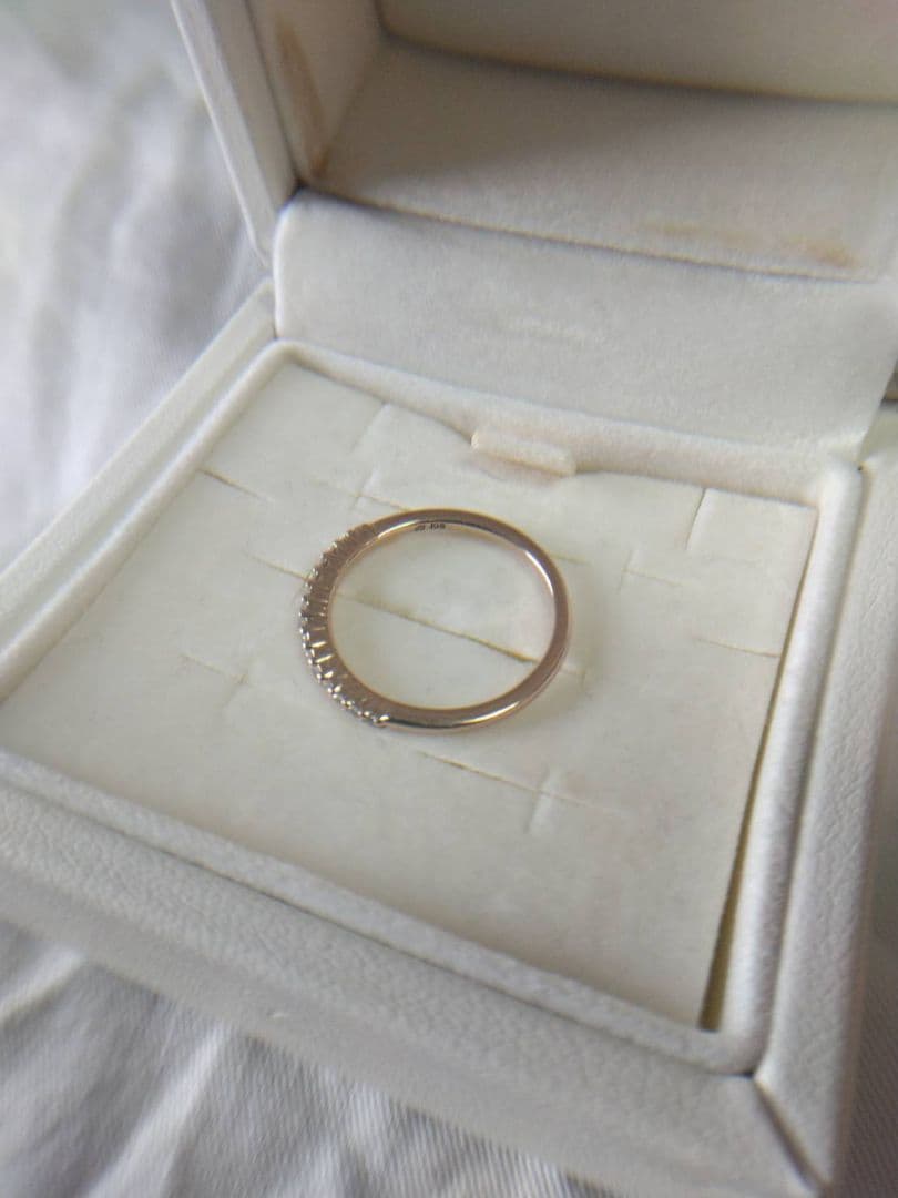 4℃ ヨンドシー ハーフエタニティ リング K18PG