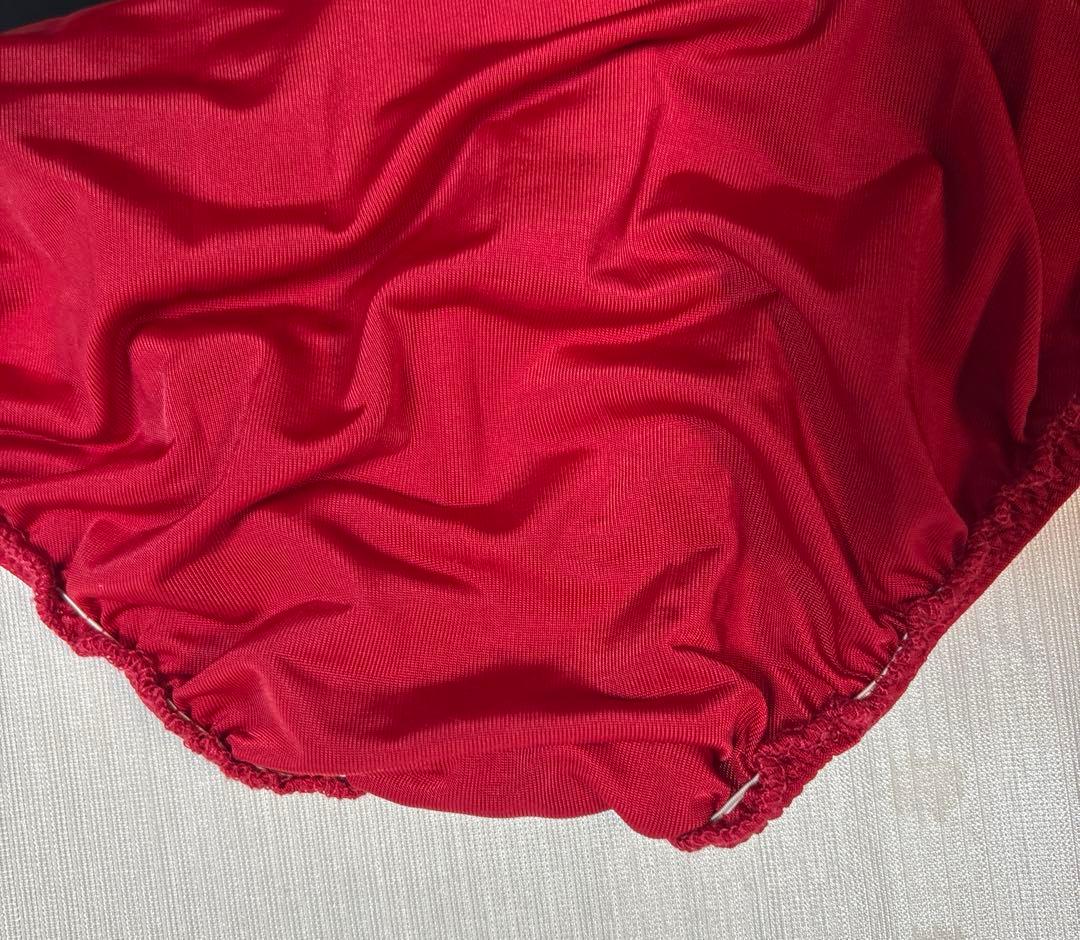 社交ダンス衣装　ロングワンピース　赤　ドレス　レッスンウエア　M〜L