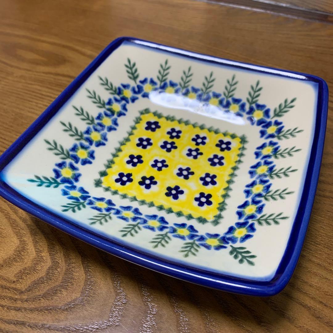 ポーリッシュポタリー　ボウル　プレート　2点セット