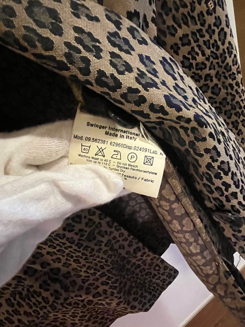 FENDI レオパード柄スプリングジャケットコート