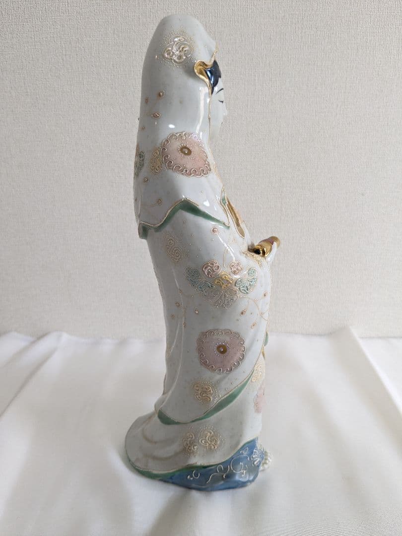 九谷焼 観音菩薩像 置物