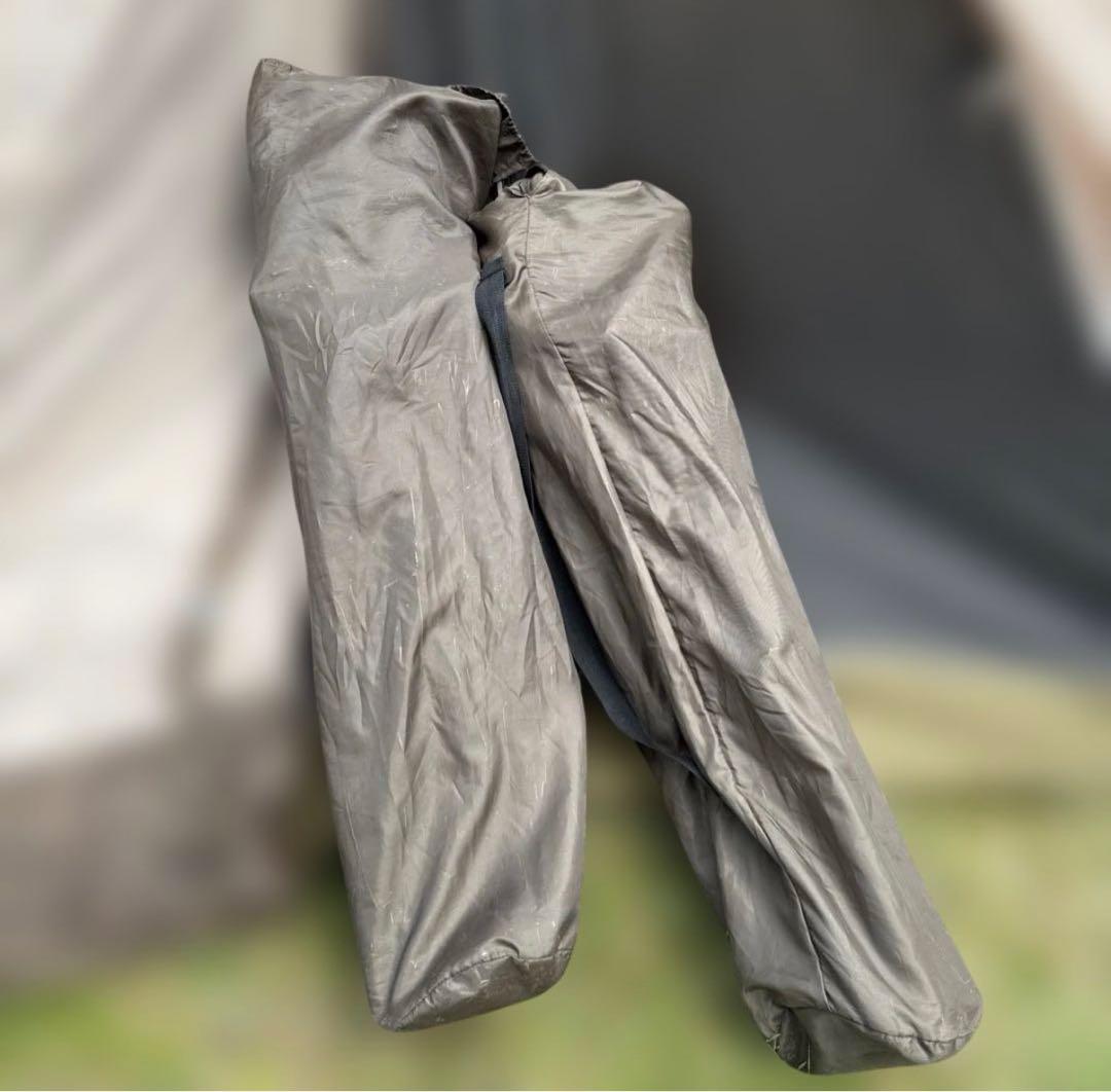 ロゴスLOGOS グランベーシック　折りたたみ式ベージュファブリックチェア