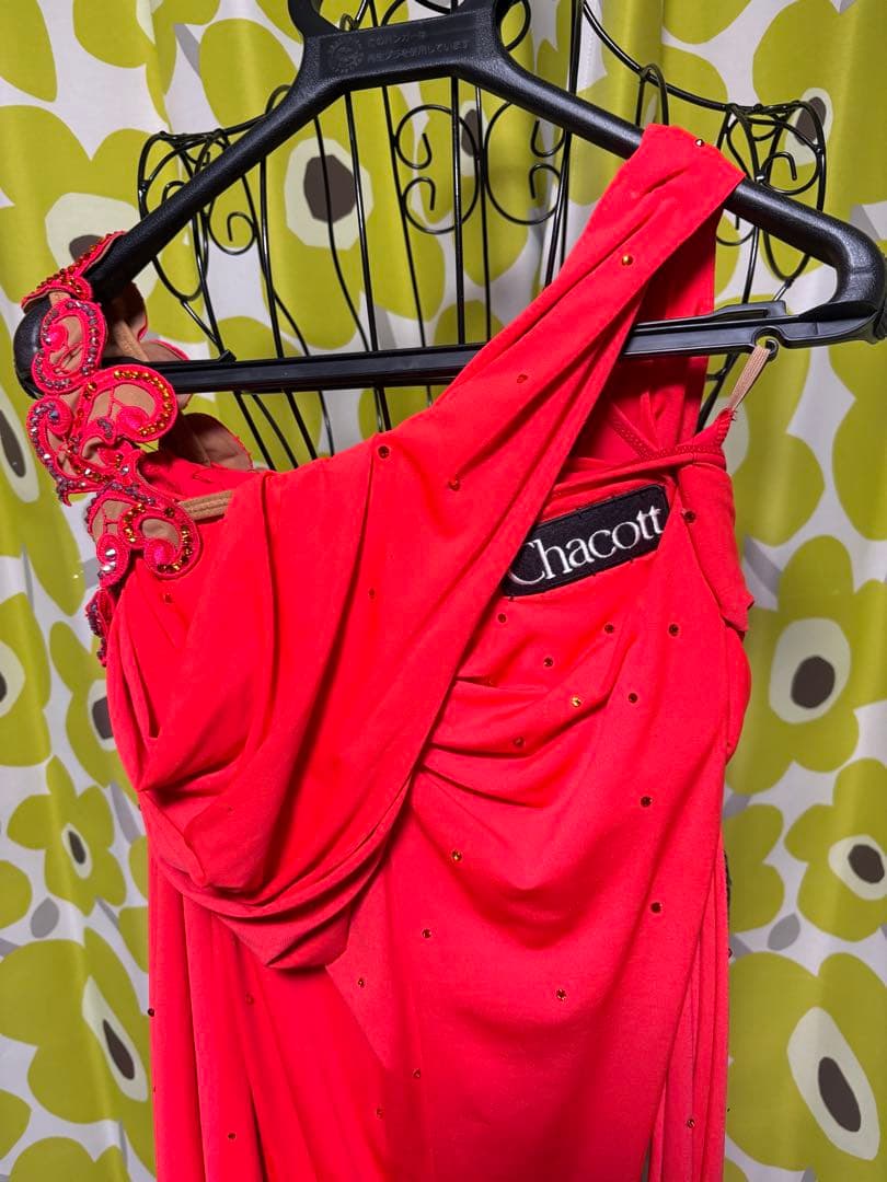 チャコットで男性ジャケット(出品済)とオーダーしましたオレンジラテンダンスドレス