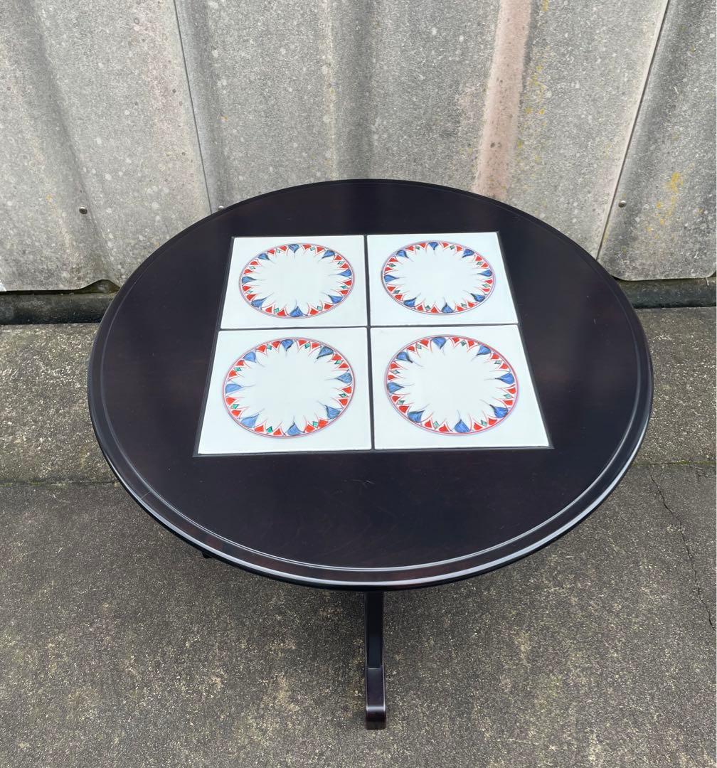 モリシゲ家具/MORISHIGE/高級家具/メヌエット/ラウンドテーブル/タイル