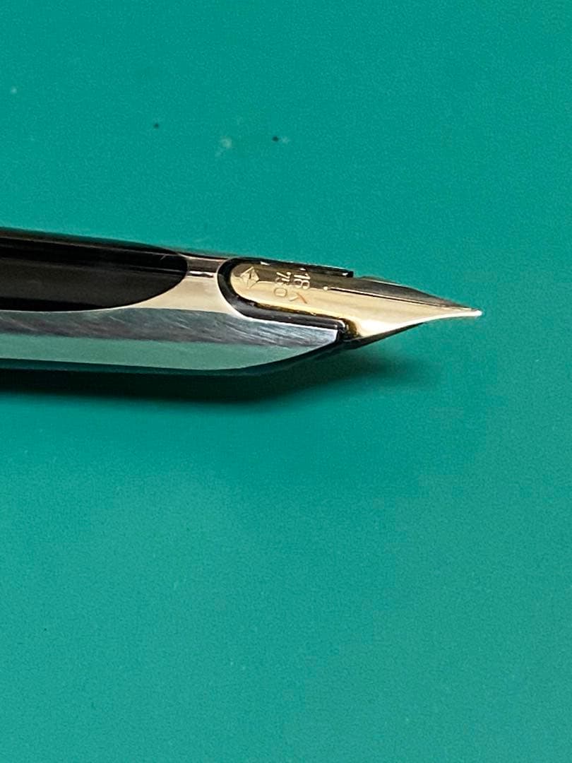 70年代ウォーターマンCFシルバーモアレ18Kペン 美品