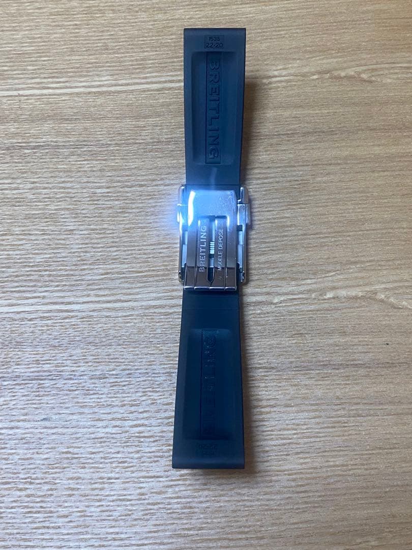 BREITLING　ブライトリング ラバーベルト22mm Dバックル20mm
