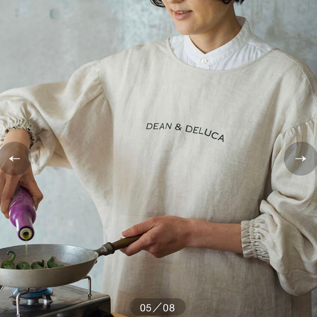 【試着のみ】DEAN＆DELUCA×BEAMS COUTURE　割烹着ドレス　黒