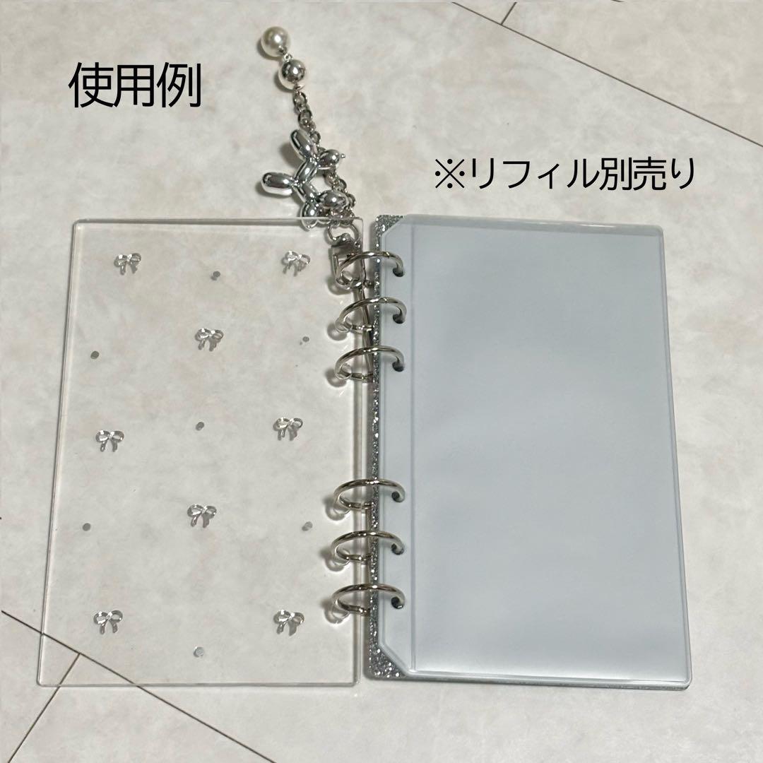 ✨しなもん୨୧ ✨A6 アクリルレジンバインダー　リング付き×3セット