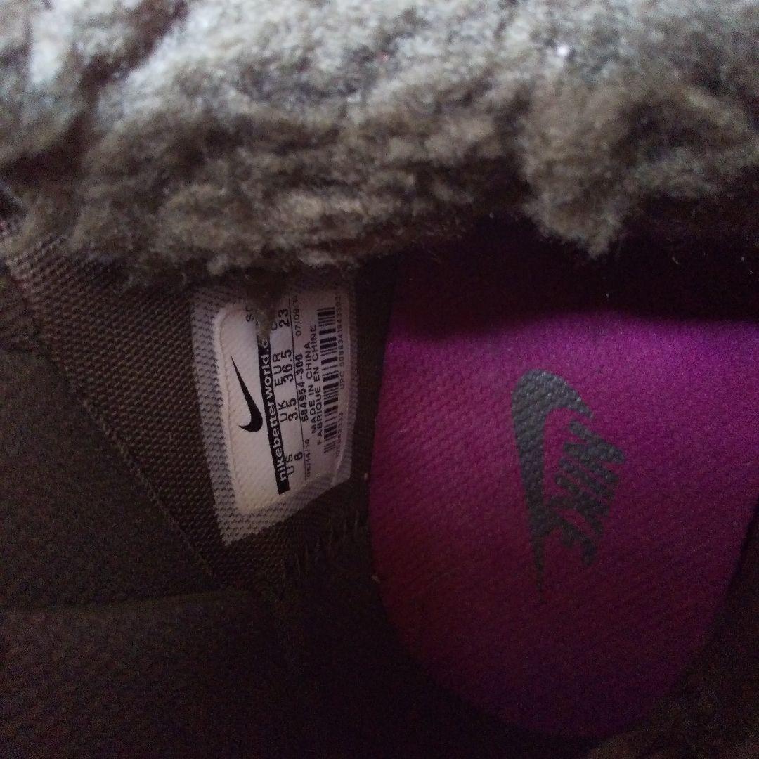 Nike オリーブグリーン ハイカットスニーカー トレッキングシューズ 23cm