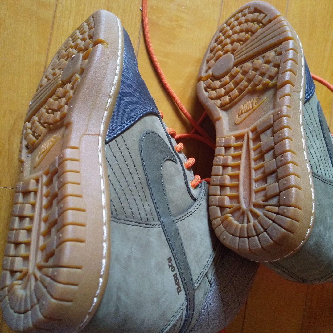 Nike オリーブグリーン ハイカットスニーカー トレッキングシューズ 23cm