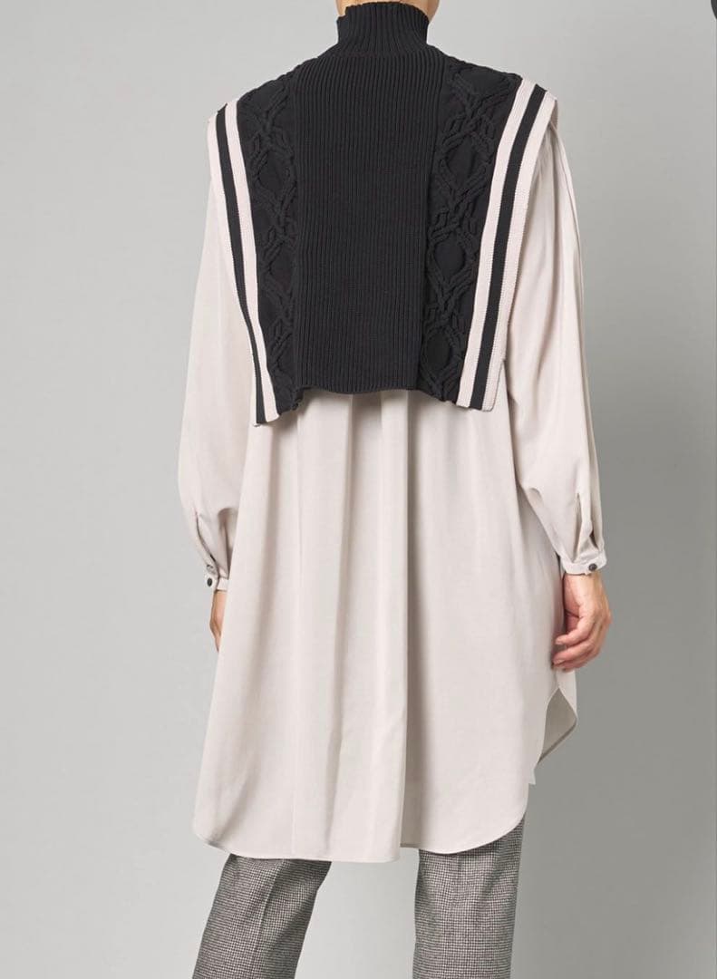 ADORE ボールドケーブルニットベスト　ロングブラウス　セットアップ　38