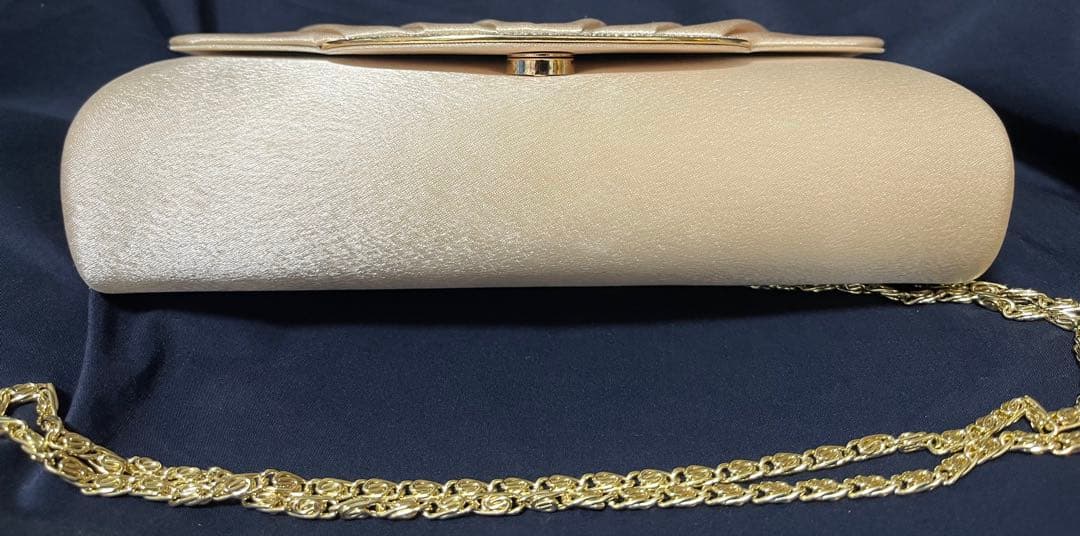 ストーンビジューのパーディーバッグ ベージュ 東京ソワール PETIT SOIR