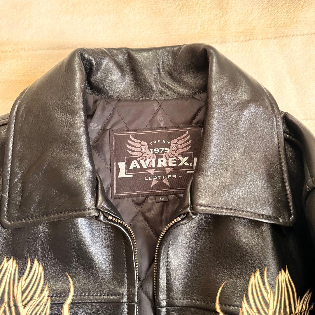 ☆値下げ交渉可☆ 【希少】50着限定　avirex レザージャケット　牛革