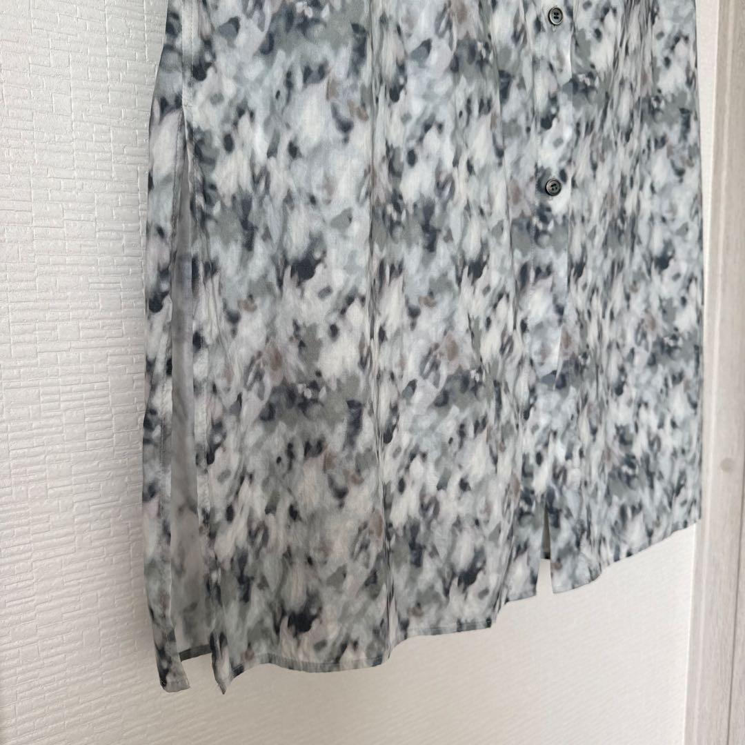 ニコ様　Steven Alan プリント ギャザー シャツワンピース