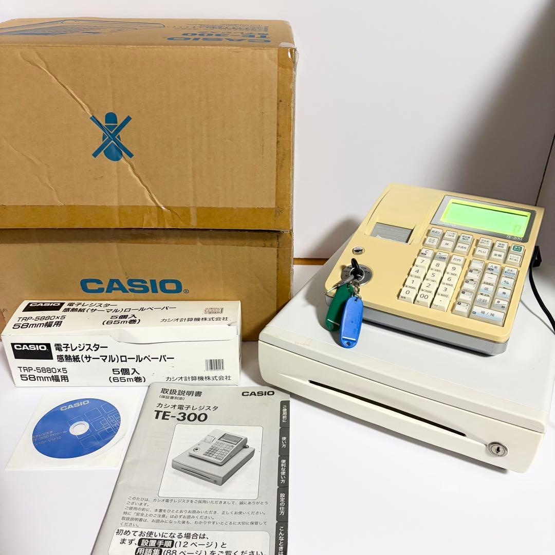 CASIO 電子レジスタ TE-300 感熱紙ロールペーパーセット