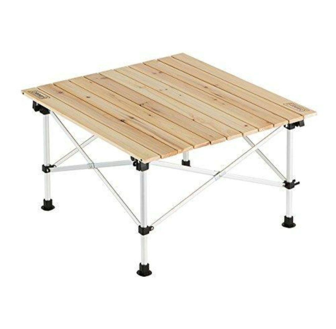 Coleman ナチュラルウッドロールテーブル65