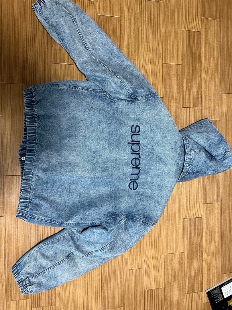 ま*き様 Supreme ボア襟 デニムジャケット