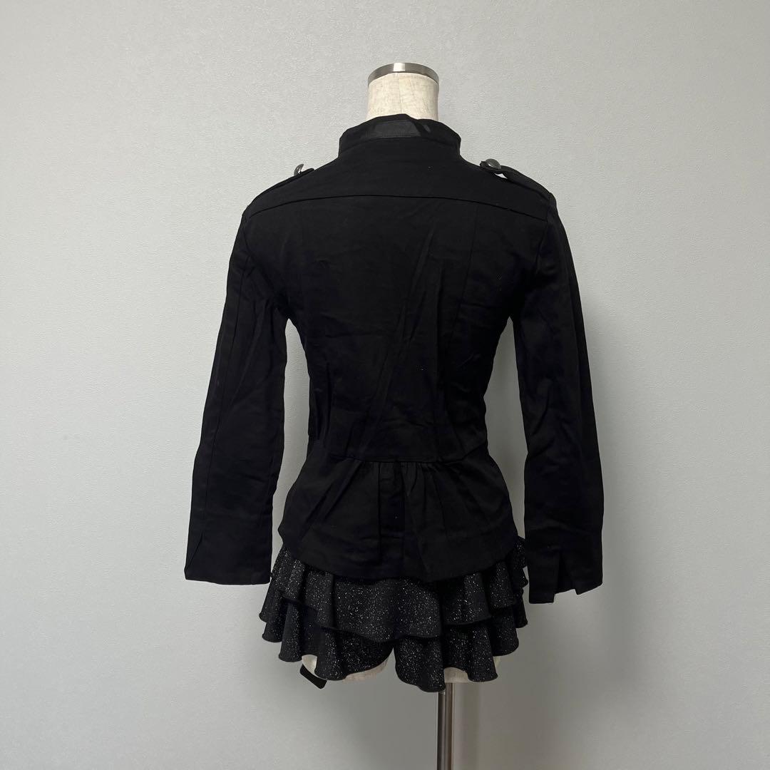 ナポレオン ジャケット 海外ガール ダークコア y2k 退廃的 軍服風