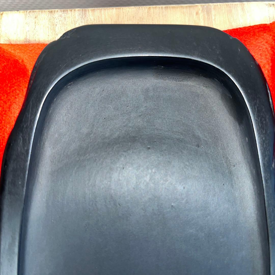 ⭕️雨畑硯　新品美品　雨畑硯開祖　機山堂　深澤粂次郎硯舗　11代　石渓　五三寸大