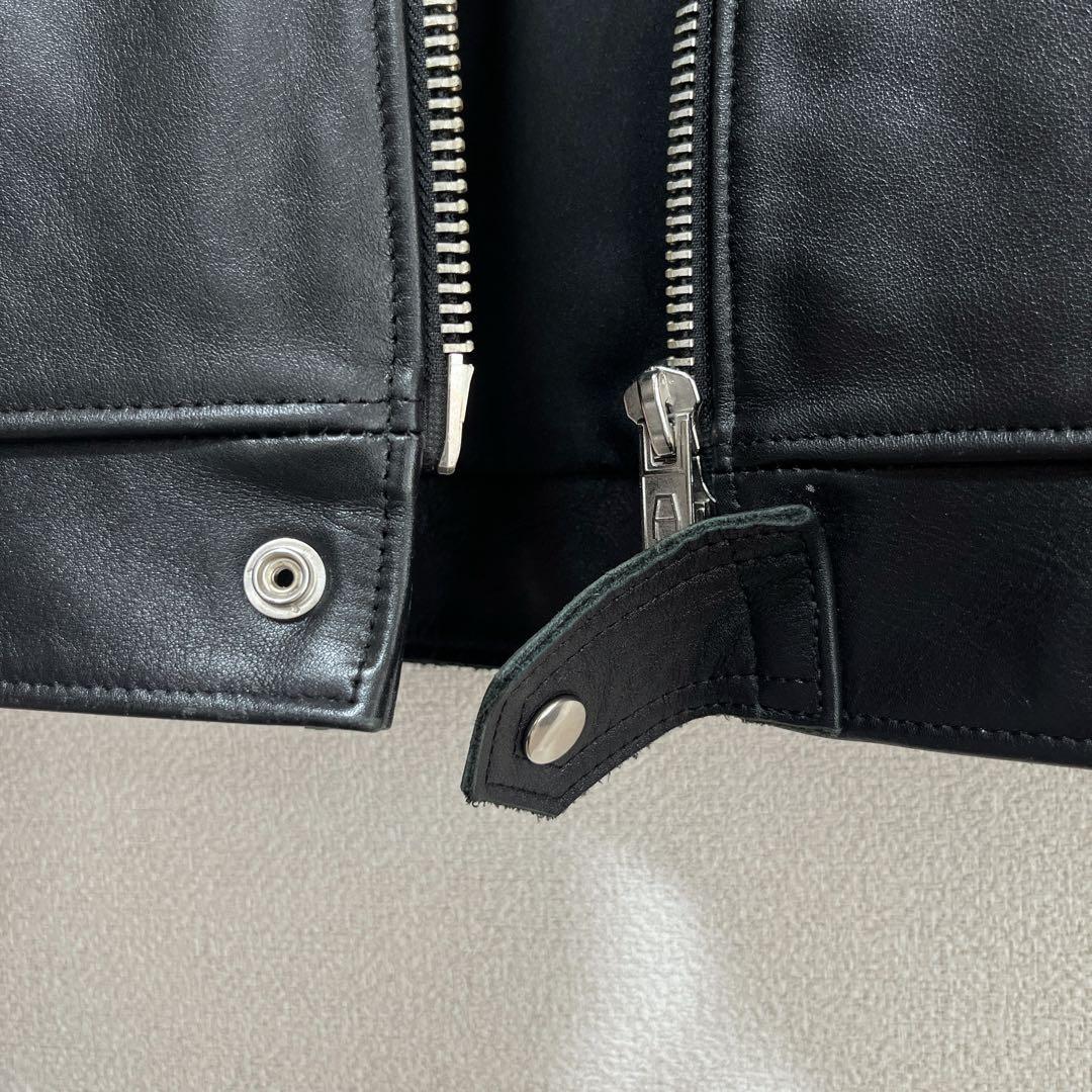 【未使用級】666 Triple Six シングル レザージャケット 36