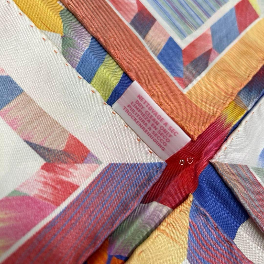 HERMES　エルメス　カレ90　マーブルシルクWOW　シルクスカーフ