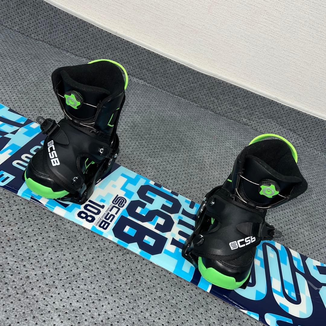 数回使用 キッズスノーボード CSB 108cm＋バイン＋ダイヤルブーツ