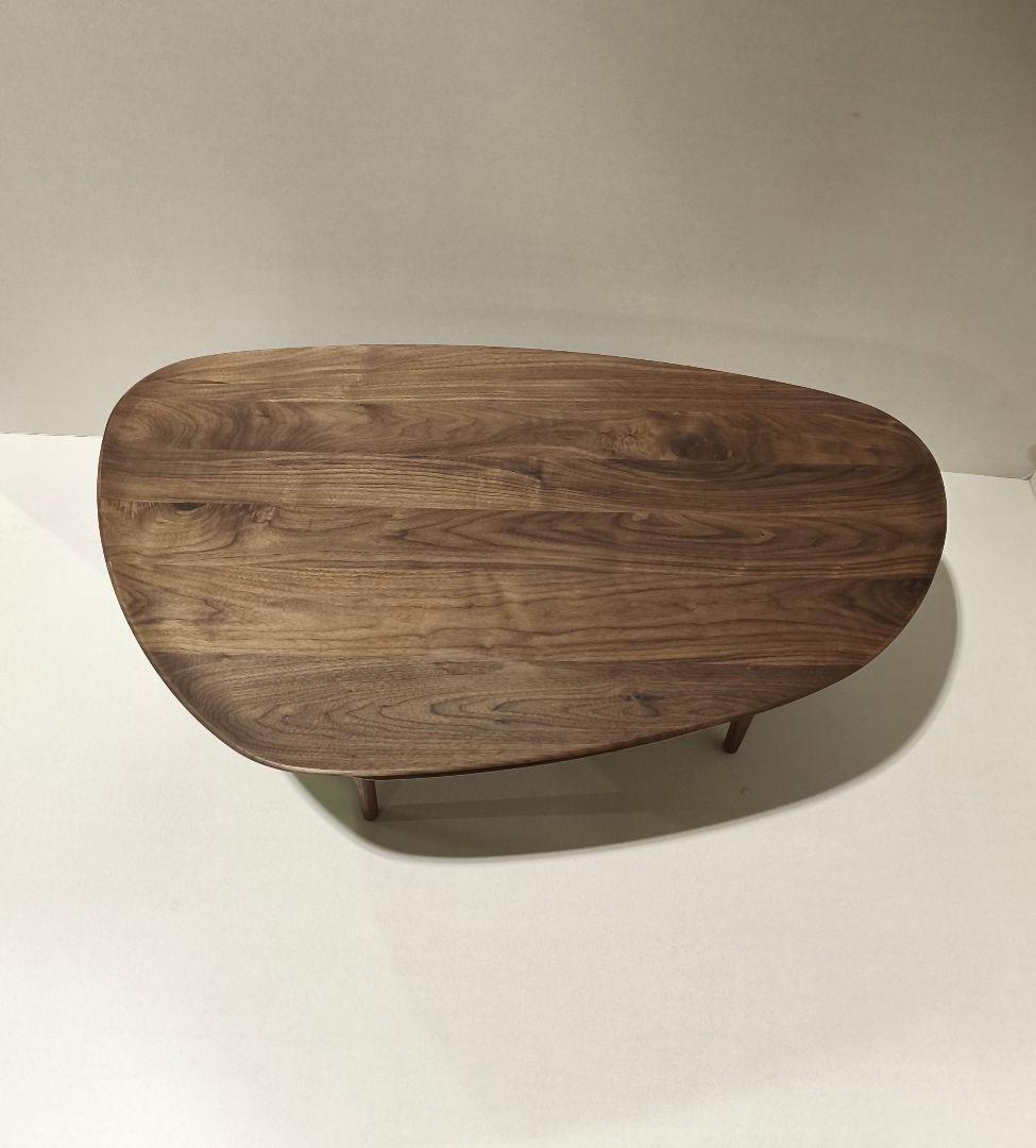 mi　ボルドクラム１０５　ウォールナット無垢リビングテーブル