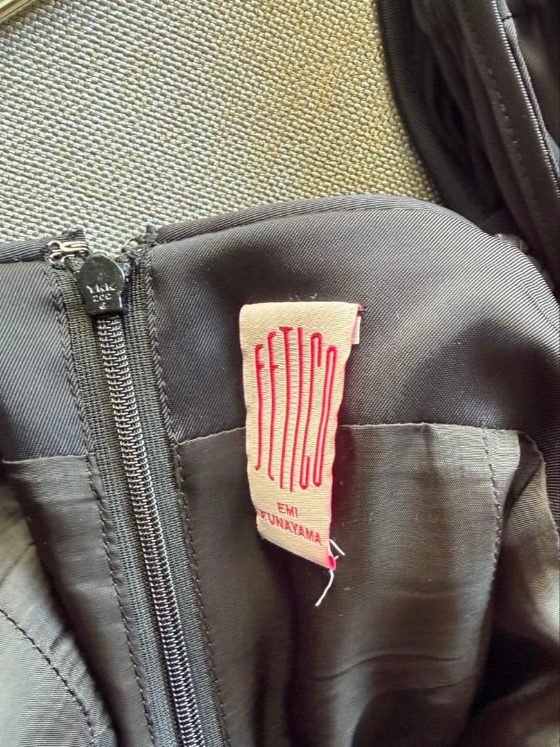 fetico EMBROIDERED V-NECK MIDI ドレス ワンピース