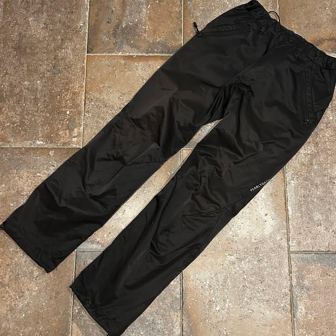 PEARLY GATES パンツ光沢 裾ドローコード