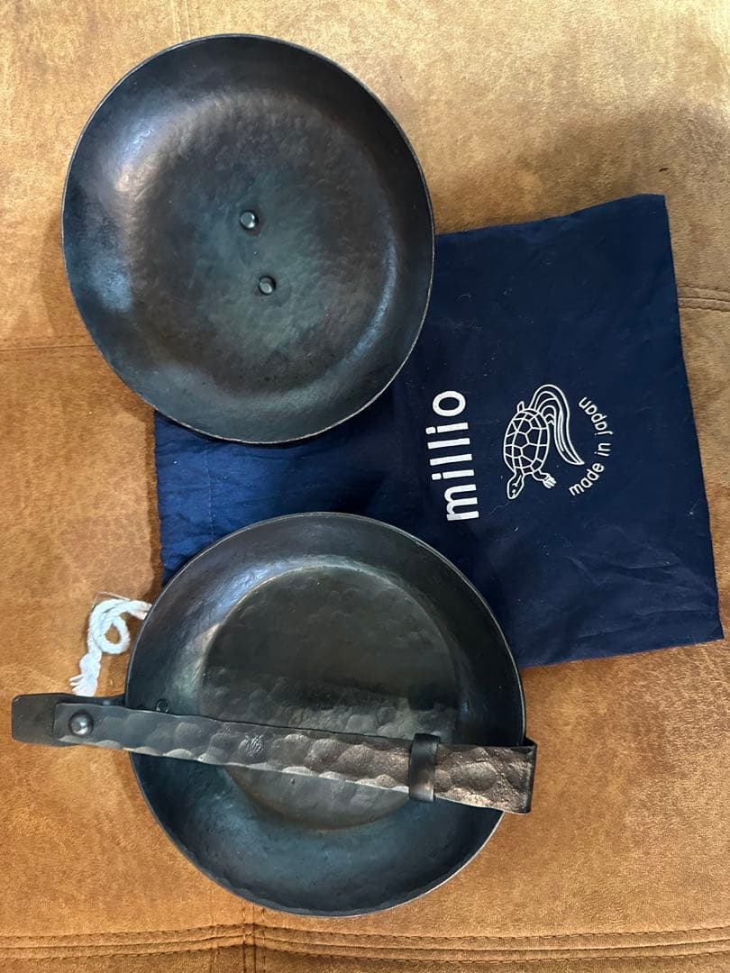 millilo 鉄製 フライパン 収納袋付き