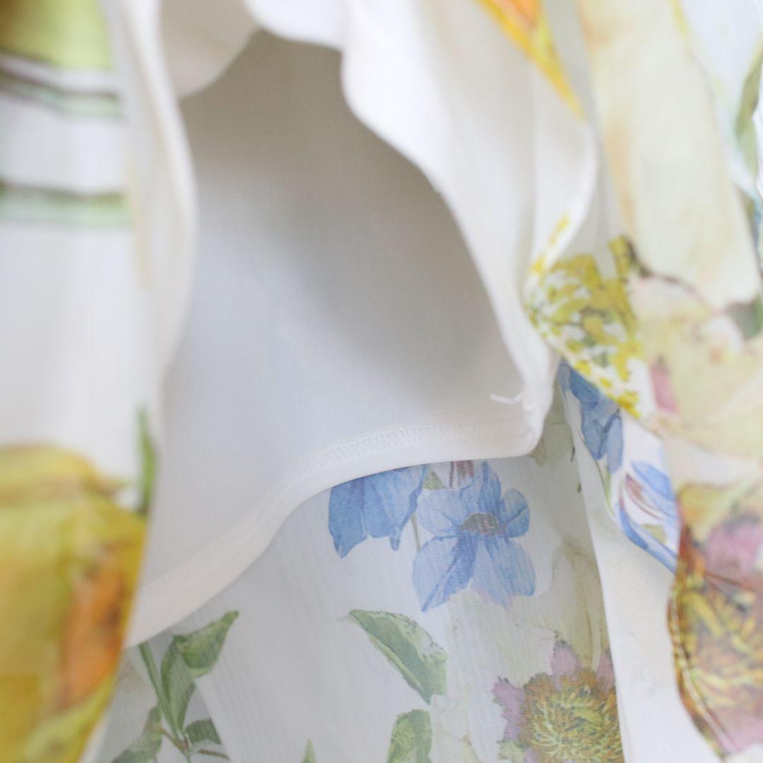 エイミーイストワール ワンピース ドレス 花柄 ティアード キャミソール リボン