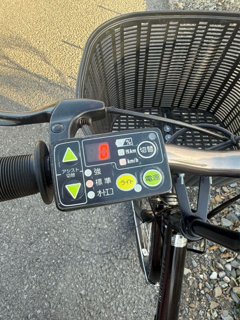 電動アシスト自転車 ブラック バスケット付き
