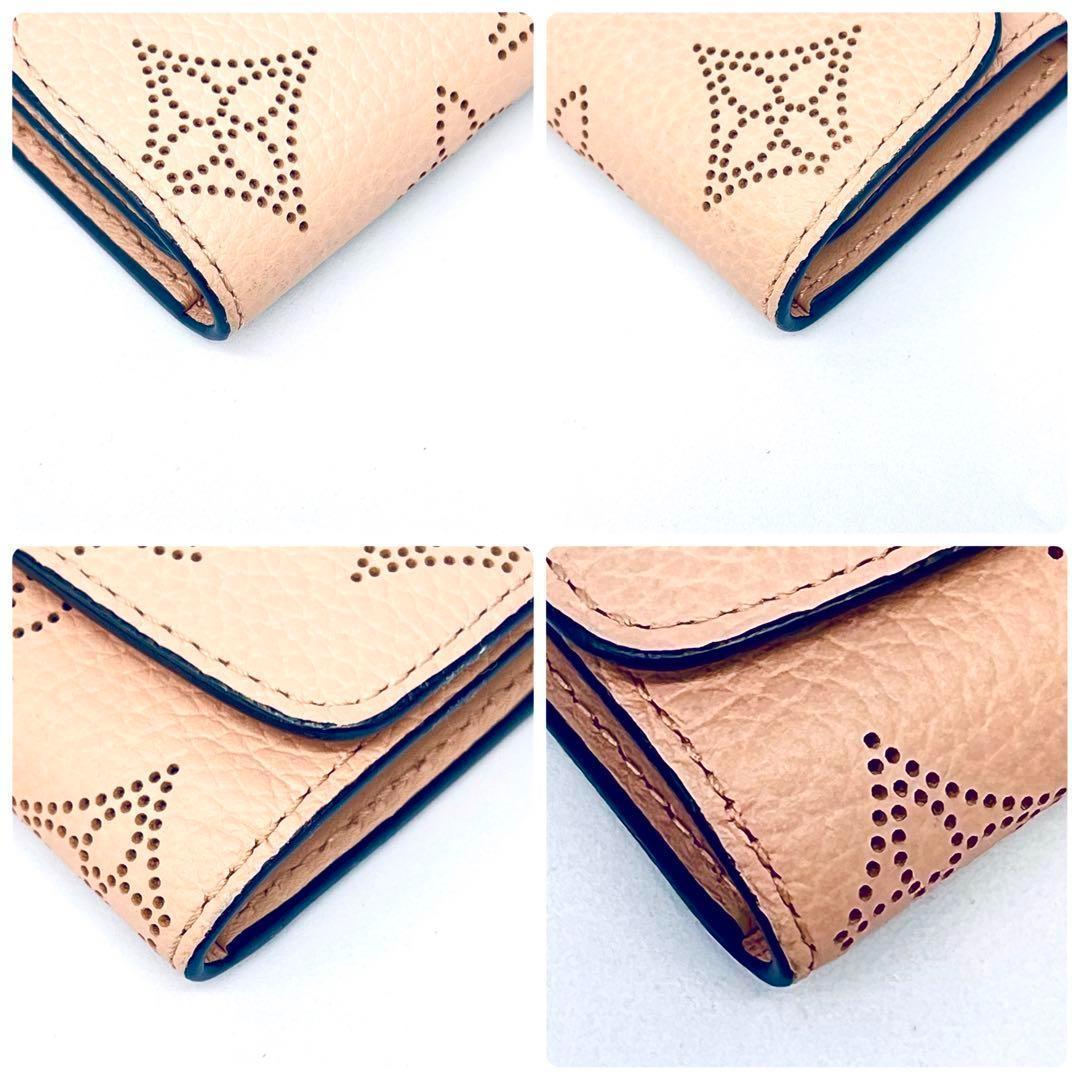 極美品 ルイヴィトン マヒナ ミュルティクレ4 レザー キーケース マグノリア