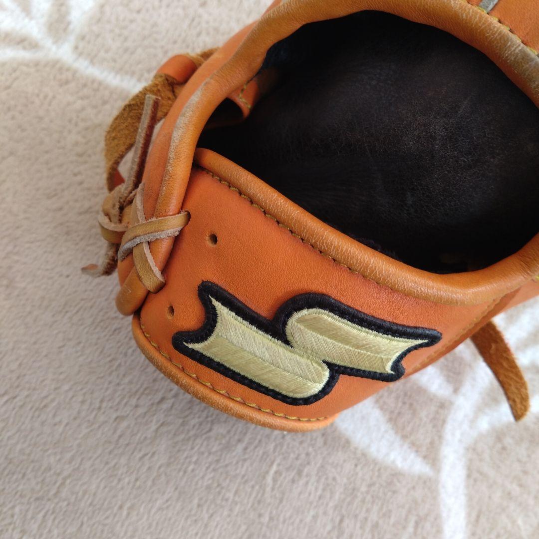 ⭕️５％OFF1SSK オレンジ 軟式用グローブ　オールランド