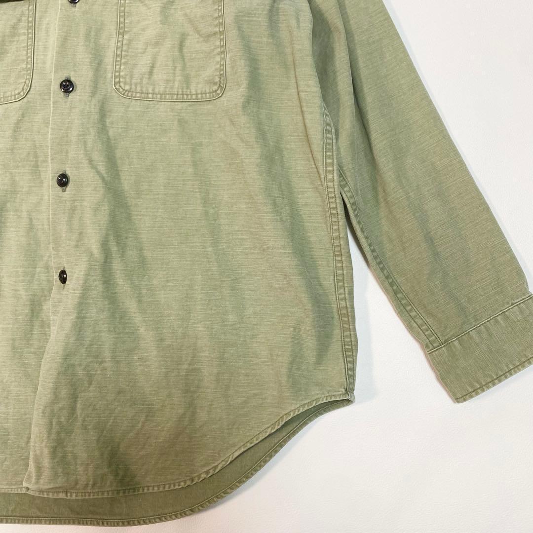 MADISON BLUE work shirt B刺繍　カーキ　01