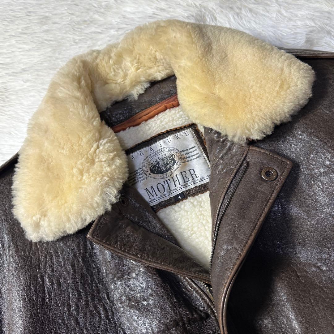 【90s】G-1 ラムレザー フライトジャケット L 襟ボア・ライナー付き完品