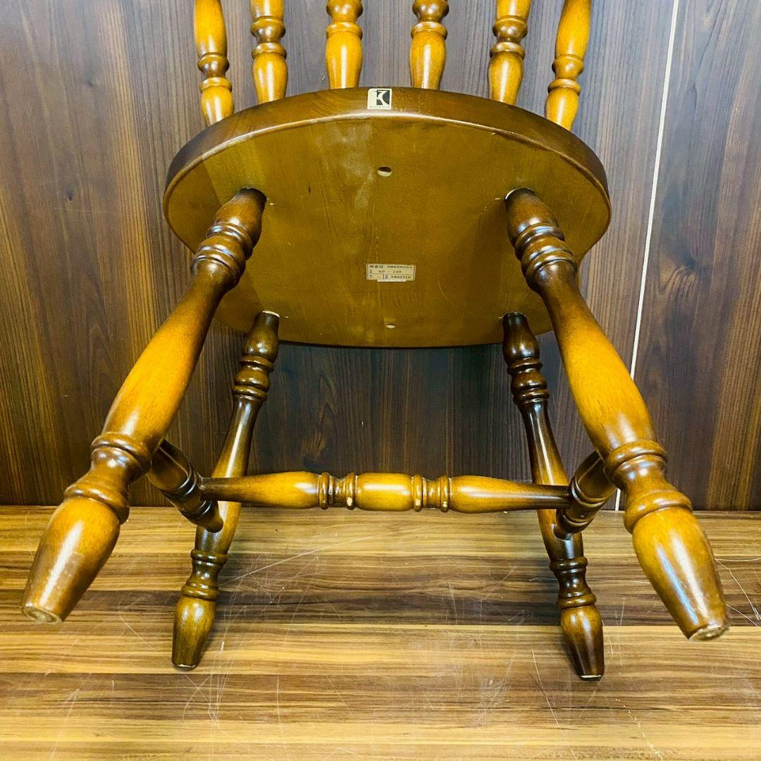 B*.様 Q1041 2脚セット　キツツキ　飛騨産業　椅子　家具　チェア　レトロ