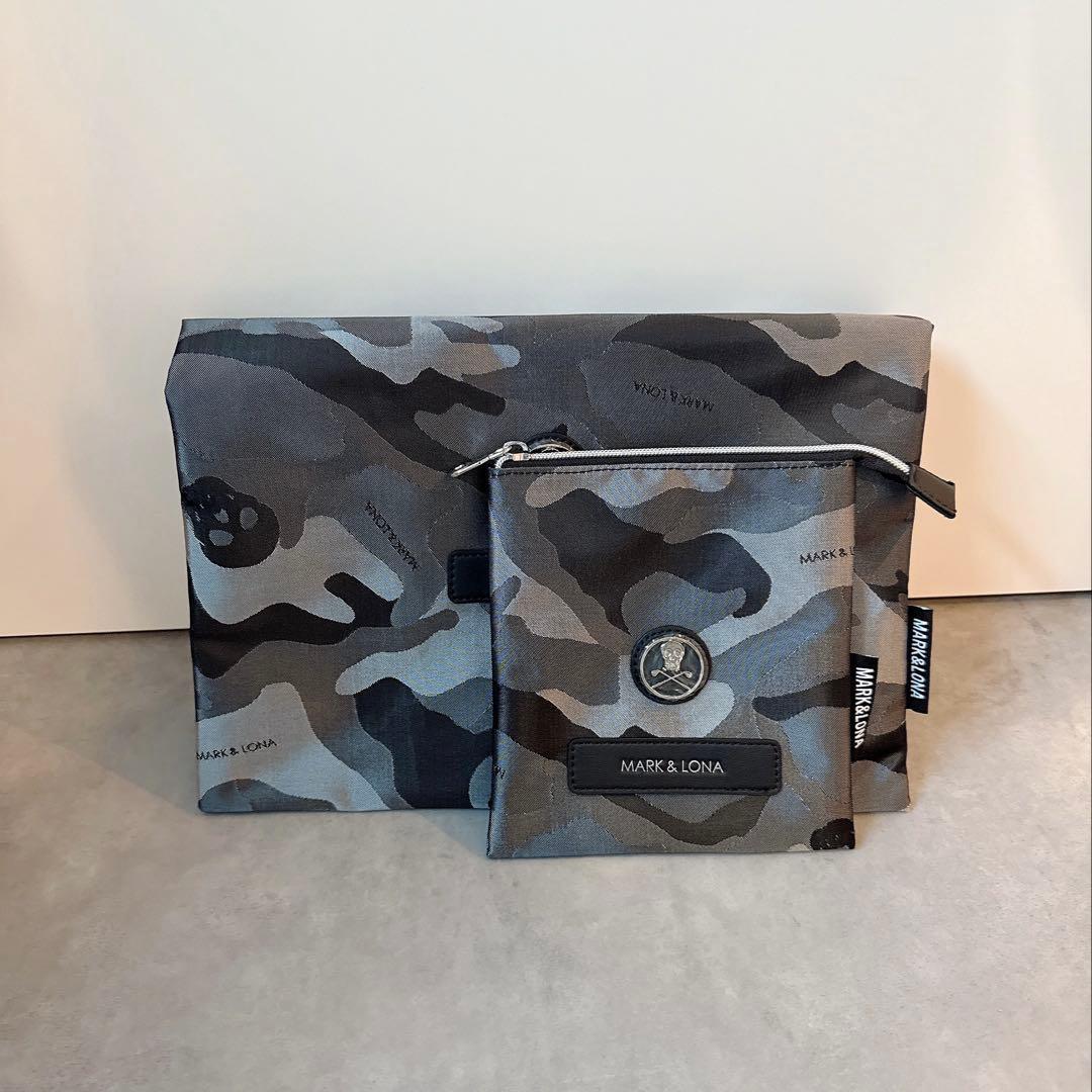 新品 ☆ MARK&LONA シューズバッグ ポーチ カモ ケース ノベルティ