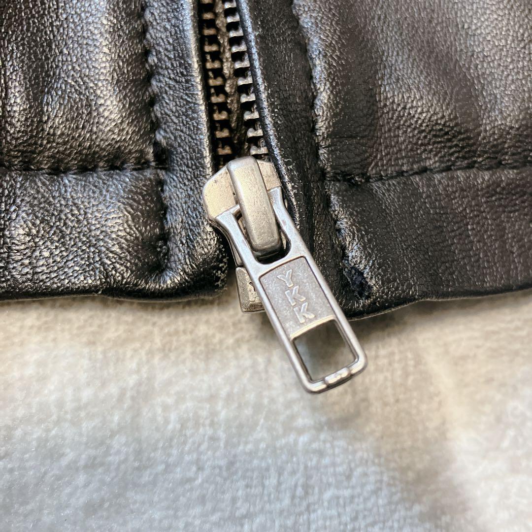 【美品】 RIDEZ ライズ シープスキン シングルライダースジャケット XXL