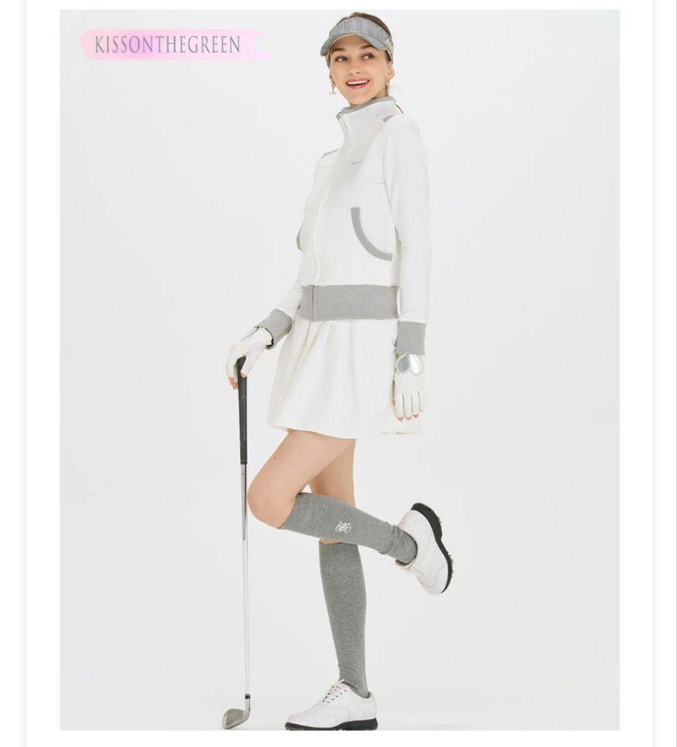 KISSONTHEGREEN ゴルフウェア M ブルゾン＆スカート セット 白