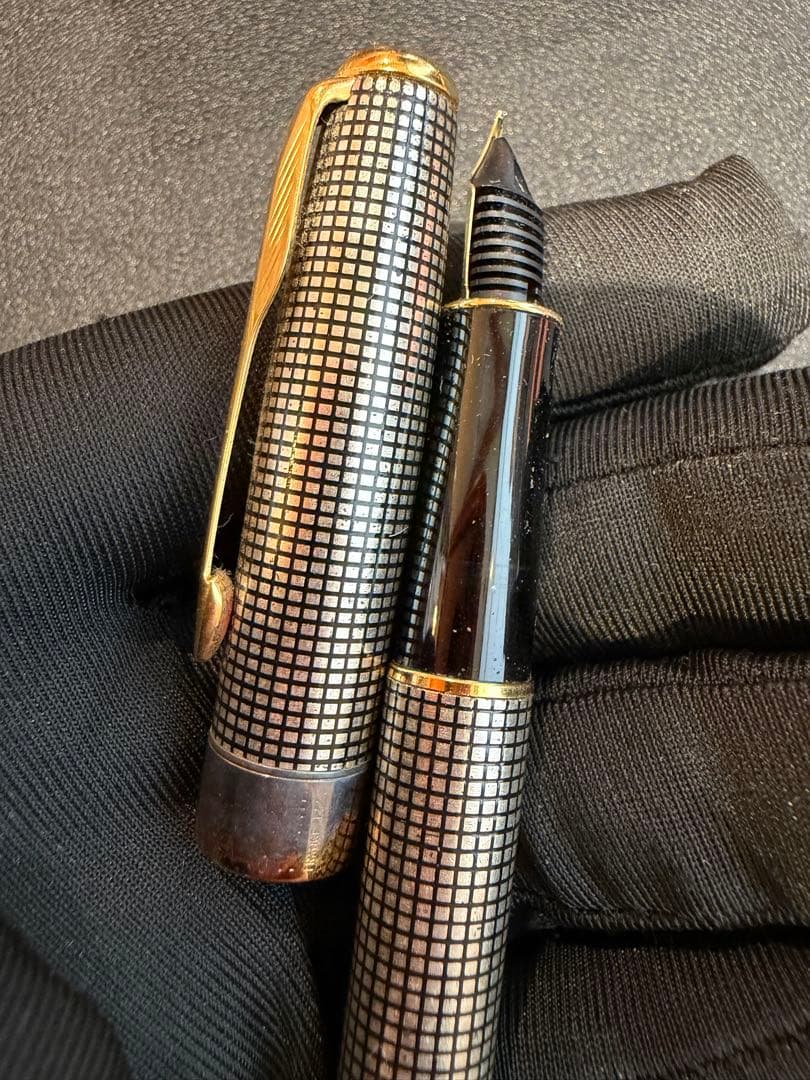 Parker 万年筆 スターリング　925 銀無垢　K18-750 750