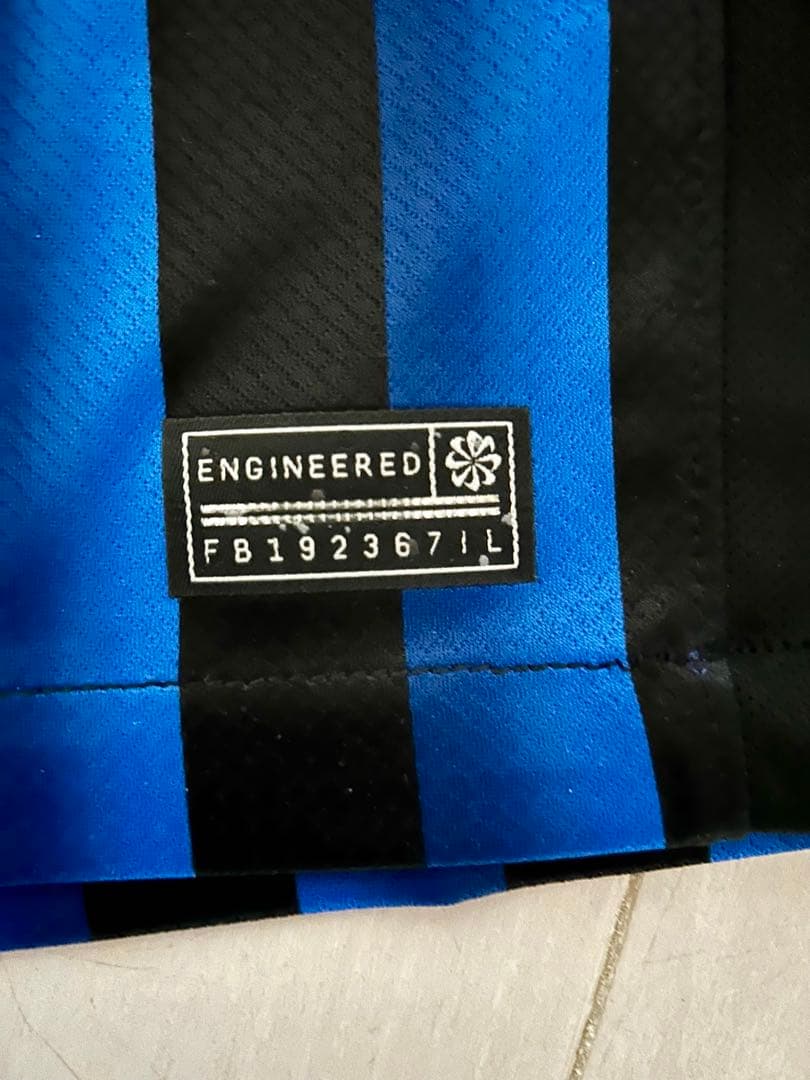 正規品　インテル　25/26 ホームレプリカユニフォーム　Lサイズ　タグ付き