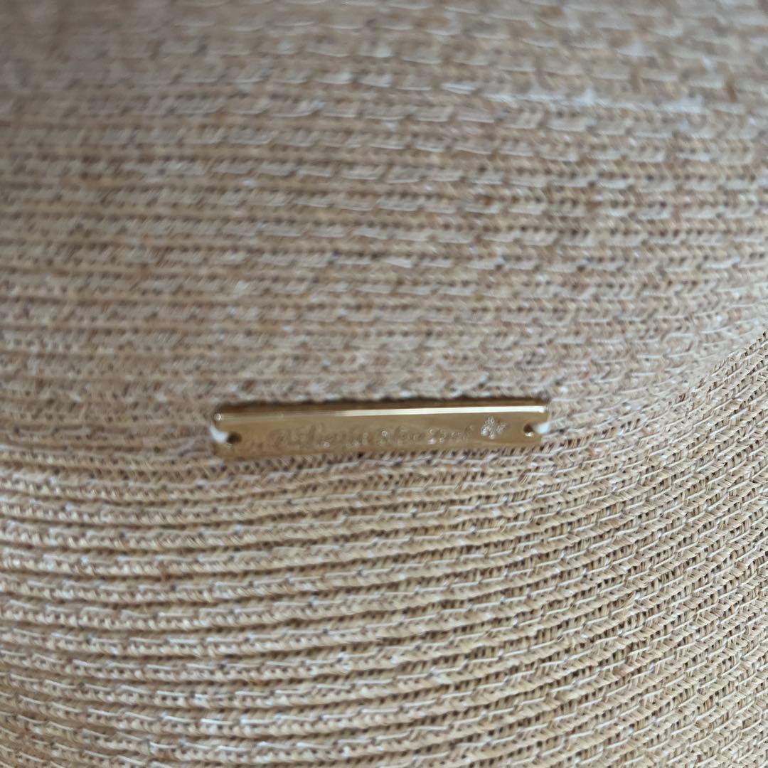 美品　アシーナニューヨーク　レース麦わら帽子